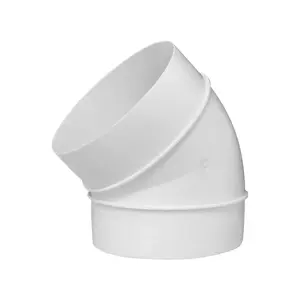 EUROPLAST AL100-45 Ventilation Duct Elbow, 100 mm, 45 Degrees