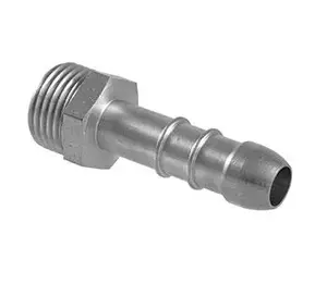 TDM Brass Male Hose Nipple for LPG, 1/2" x 10 mm, Nickel Plated