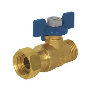 ARCO 02290AZ mini lodveida vārsts 1/2" ar uzgriezni un zilu rokturi