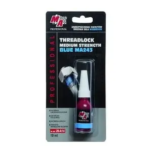 Moje Auto MA243 Threadlock Medium Strength Blue 10ml