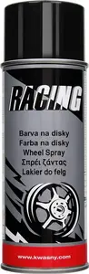 AUTO-K Racing Wheel Spray Paint, Black, 0.4L