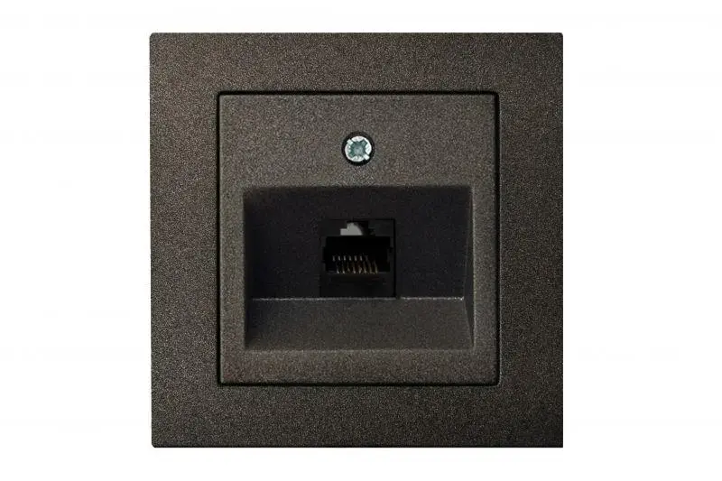 Компьютерная розетка LIREGUS Epsilon RJ45 антрацит Photo 2