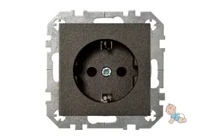 LIREGUS IKL16-214-01E/J Protected Schuko Socket with Plug-in Terminals