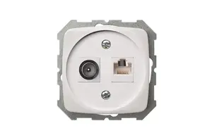 LIREGUS ITVKL-1-01 TV and Data Socket RJ45 Cat.6E White