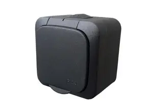 Liregus Hermi Plug Connector with Grounding, Black