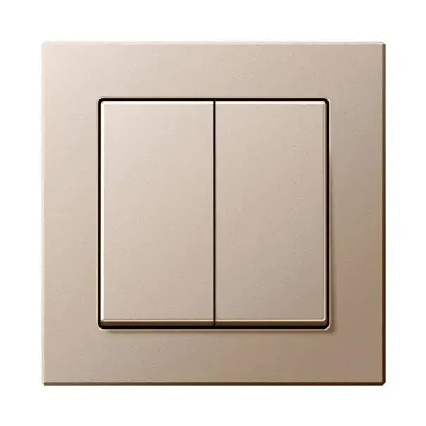 Двухклавишный выключатель LIREGUS Epsilon IJ5 10-203-01E/CH Photo 2