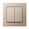 Двухклавишный выключатель LIREGUS Epsilon IJ5 10-203-01E/CH Photo 2