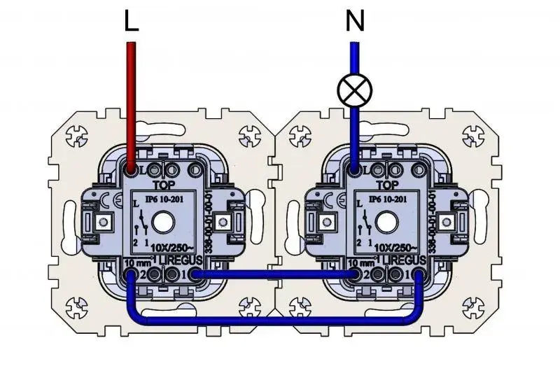 Выключатель LIREGUS EPSILON IP6 10-201-01 E/S Photo 3