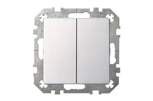 LIREGUS IP6+6 Two-Way Switch Metal Finish