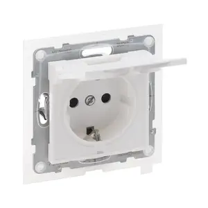 Legrand IP44 Socket with Automatic Terminals, White