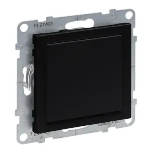 Legrand 721443 Blanking Plate with Mosaic Adaptor, Black