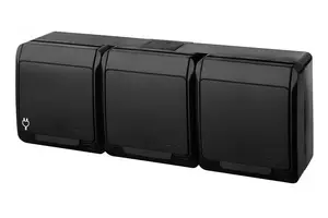 Elektroplast Hermes Triple Socket 3x2P+Z Schuko