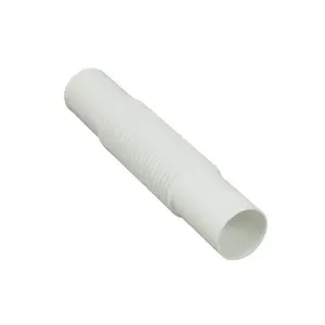 AKS ZIELONKA ZCL25 Flexible Tube Connector, White, 5 Pieces