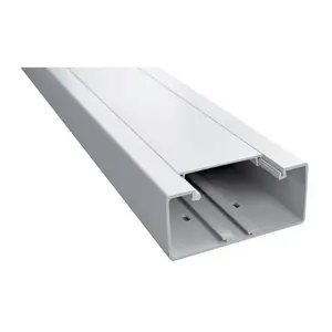 Aks Zielonka Installation Tray, 2000 x 130 x 60 mm, White