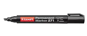 Luxor 3531 Permanent Marker, Black, Box of 10