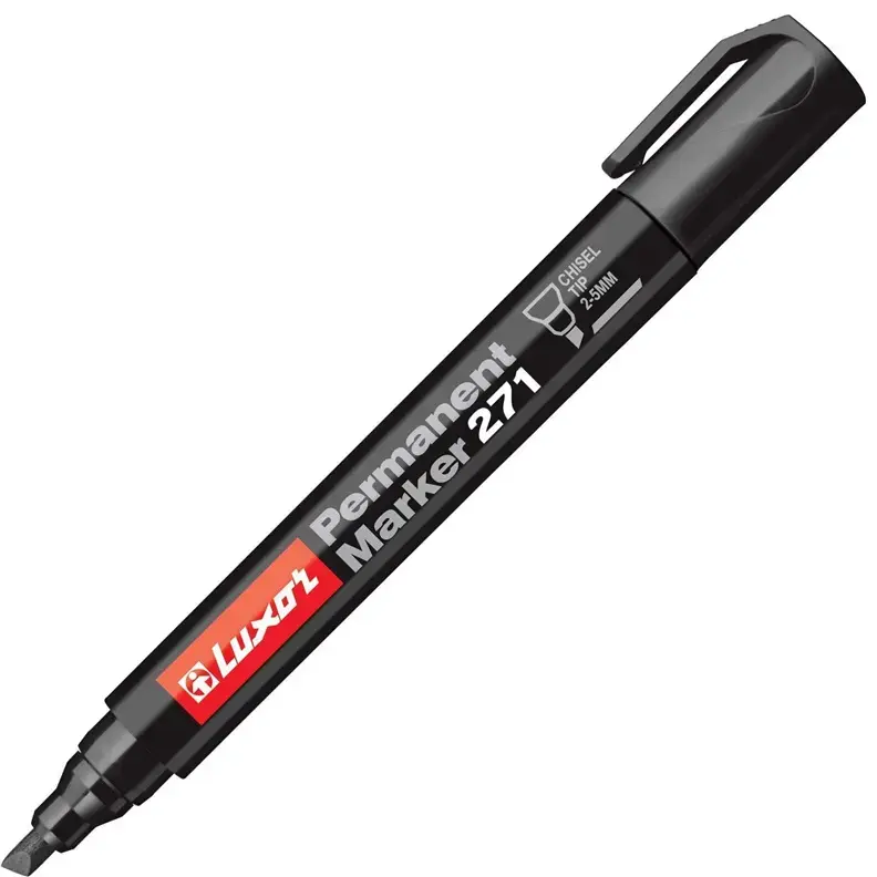 Luxor 3531 Permanent Marker Black - 10 Pack Photo 2