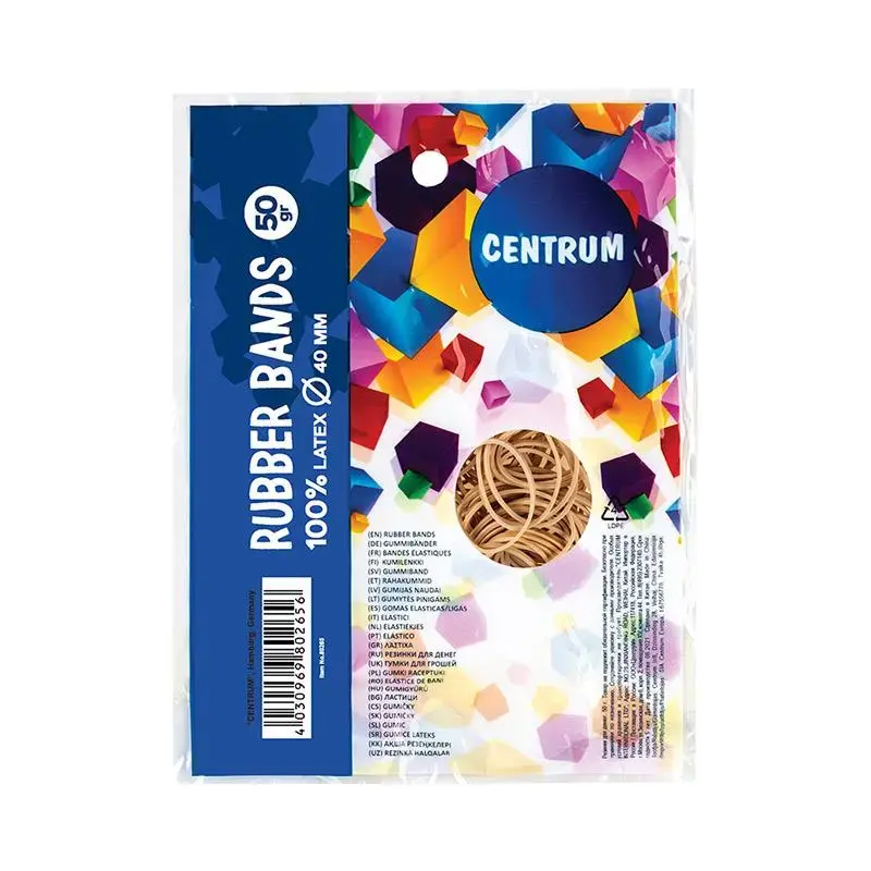 Centrum Stationery Rubber Bands 50 pcs Photo 2