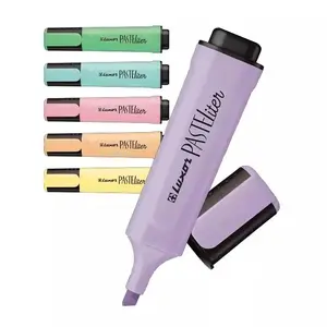 Luxor 4020P/6WT Pastel Text Marker Set, 6 Pieces