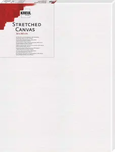 KREUL 592020 Prestretched Canvas for Painting, 200 x 200 mm, White