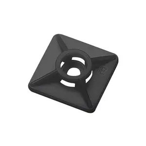 CABLE TIE BASE SELF ADHESIVE 3.6MM BLACK