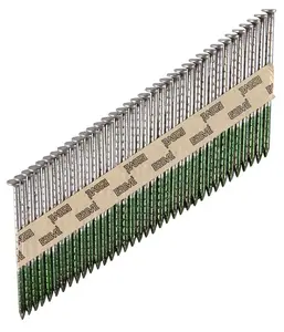 ESSVE 34D Strip Nails 3.1x90 mm, Bright Finish, 1200 Pieces
