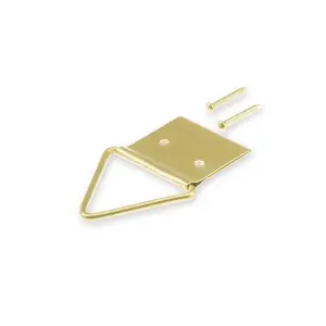 Suki Picture Hanger, Brass Plated, 10 Pieces