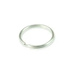 Suki Wire Key Ring, 20 mm, Nickel Plated, 5 Pieces