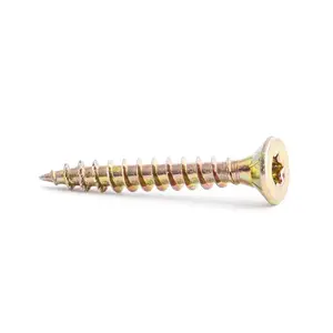 Klimas KMWHT-45070 Chipboard Screw Torx 4.5x70/30 Yellow Zinc Plated