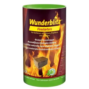 WUNDERBLITZ Kindling Cubes iekuram kamīniem un griliem