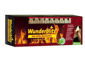 Разжигатель для огня WUNDERBLITZ с функцией розжига, 24 штуки