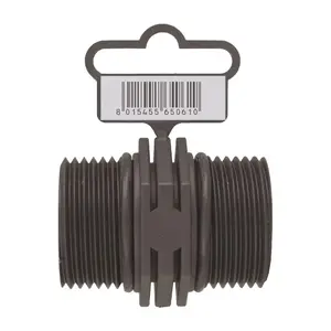 RAIN 595.6506100 1/2 inch Male to 1/2 inch Male Nipple with O-Ring