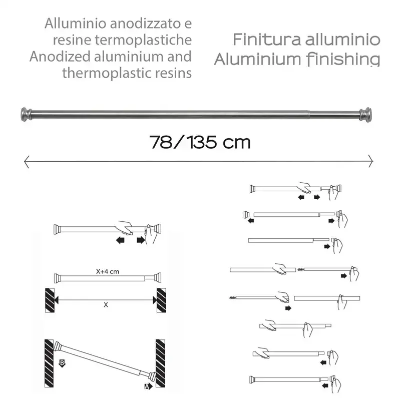 GEDY TEST7001310 Bathroom Cornice - Chromed Photo 3