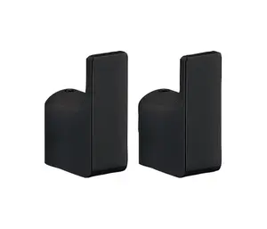 GEDY Pirenei Wall Hooks, Set of 2, Black