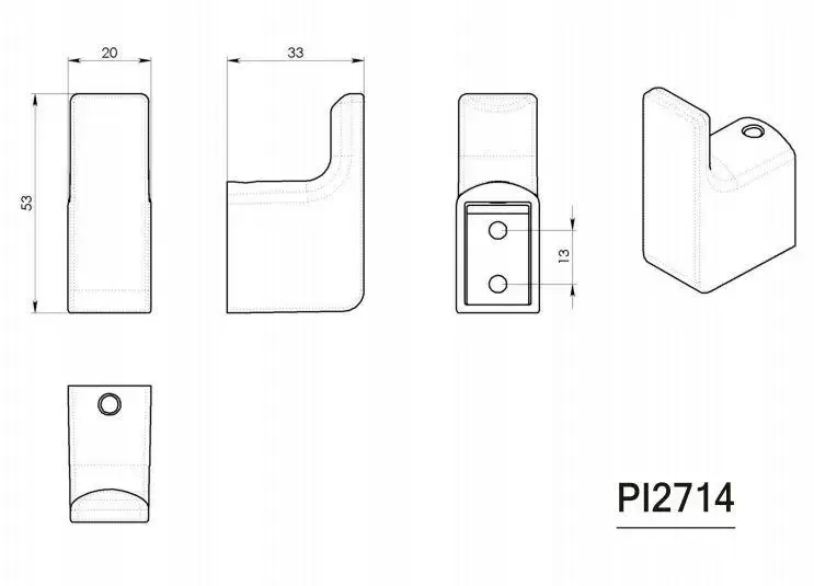 GEDY Pirenei Wall Hooks - Set of 2 Photo 2