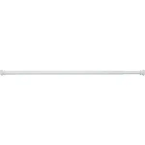 GEDY Shower Rail 105/240 cm, 25 mm Diameter, White