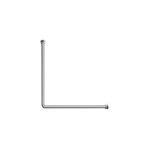 GEDY Shower Rail 80x170 cm, 25 mm Diameter, Chrome