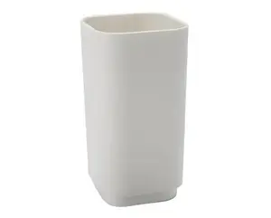 Gedy 6398-22 Freestanding Toothbrush Holder, Thermoplastic Resin, White