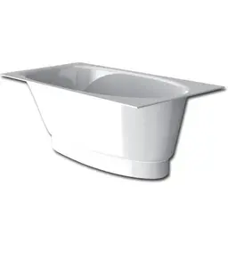 PAA Uno Bathtub 150x75 cm with Small Panel and Drain