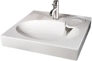 PAA Claro Washbasin 600x600mm White with Fixings