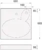 PAA Claro Washbasin 600x600mm Photo 2