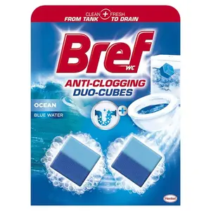 Tualetes poda skalošanas kastes tabletes Bref Duo Cubes Original 2x50g