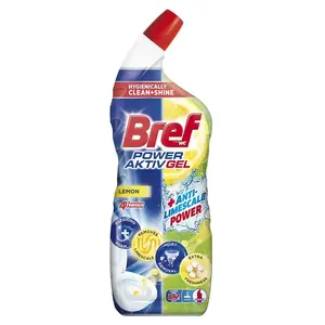 Tualetes tīrīšanas līdzeklis Bref Power Aktiv Gel Lemon 700ml
