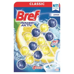Tualetes pods Bref Power Active Lemon 3x50 g
