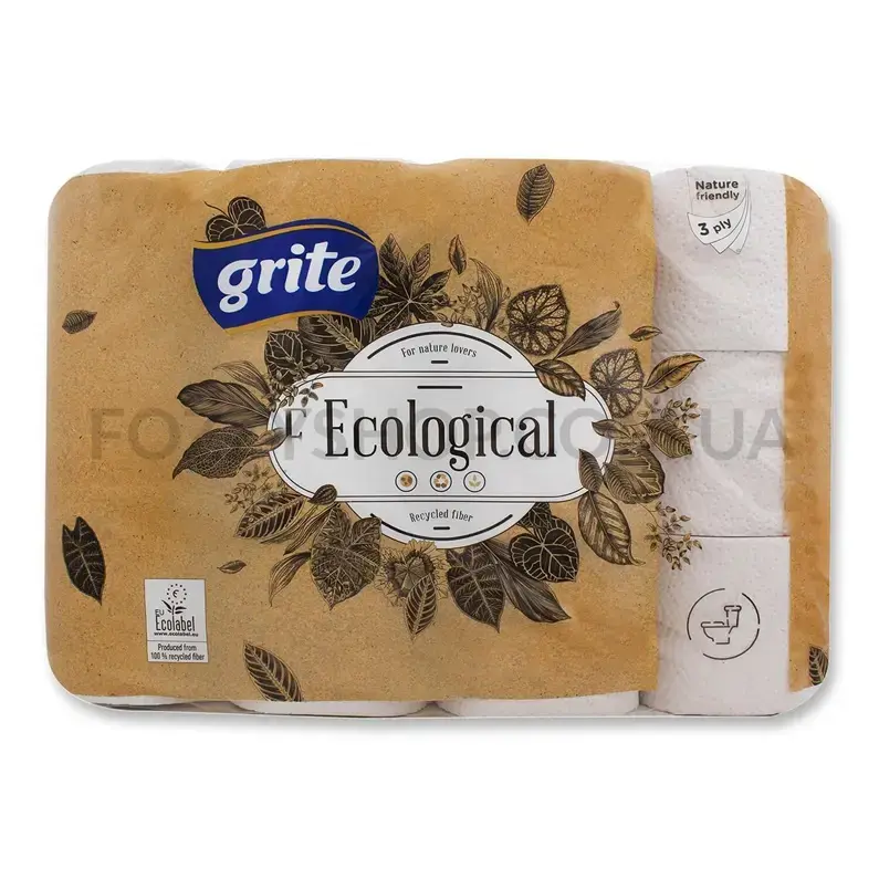 Grite Ecological 3-Ply Toilet Paper, 24 Rolls Photo 2