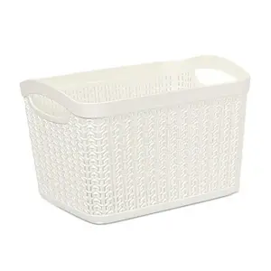 UCSAN M-095 Knit Storage Basket 1.5L White