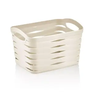 UCSAN Ribbon M-092 Storage Basket 3.3L Cream