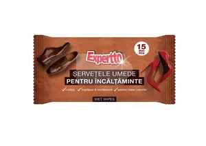 Влажные салфетки Expertto, 15 штук, белые
