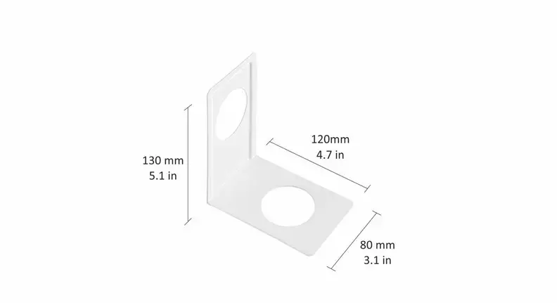 Grāmatu turētājs DOLLE 120x130 mm, pelēks Photo 2