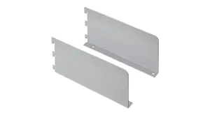 DOLLE Book Shelf Brackets 250x128 mm Grey, 1 Pair