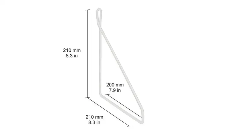 Кронштейн для полки DOLLE FIL 210x210 мм белый Photo 2